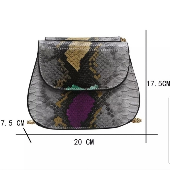 Sale!Snake Print Crossbody Shoulder Bag Women💕🆕️ - Picture 6 of 8